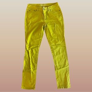 Yellow Kenneth Cole Skinny Jeans Size 27 Preloved